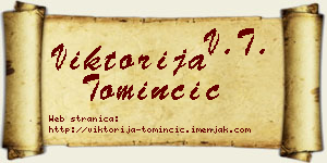 Viktorija Tominčić vizit kartica